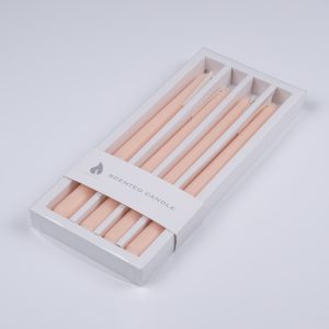 BABY-PINK 35201 ΣΕΤ 4 Αρωματικά Κεριά Κηροπηγίου Παραφίνης με Άρωμα Μπουκέτο Τριαντάφυλλο Ροζ Μ2 x Π2 x Υ25cm