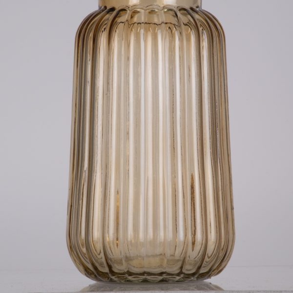 LAYLA 35603 Διακοσμητικό Βάζο Γυάλινο Μελί Φ11 x Υ22cm - Image 4