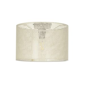CILIO 203-0150 Μοντέρνο Φωτιστικό Οροφής Καπέλο Μονόφωτο 1 x E27 IP20 Λευκό Διάτρητο Ύφασμα – Μ30 x Π30 x Υ21cm