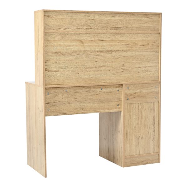 Γραφείο εργασίας Secreta  με ράφι σε oak απόχρωση 110x50x135εκ - Image 3