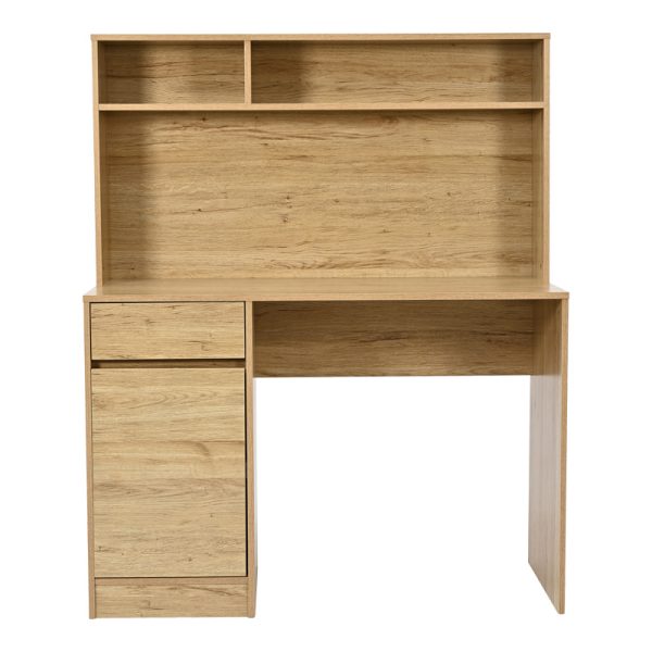 Γραφείο εργασίας Secreta  με ράφι σε oak απόχρωση 110x50x135εκ - Image 4