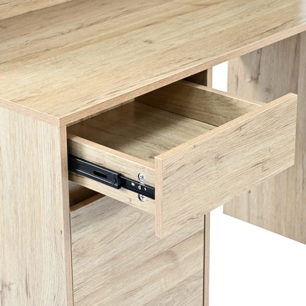 Γραφείο εργασίας Secreta  με ράφι σε oak απόχρωση 110x50x135εκ - Image 5