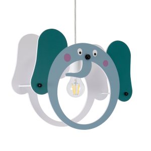 ELEPHANT 61578 Παιδικό Κρεμαστό Φωτιστικό Φιγούρα Μονόφωτο 1 x E27 IP20 Πολύχρωμο Πλαστικό – Μ37.7 x Π15.5 x Υ31.5cm