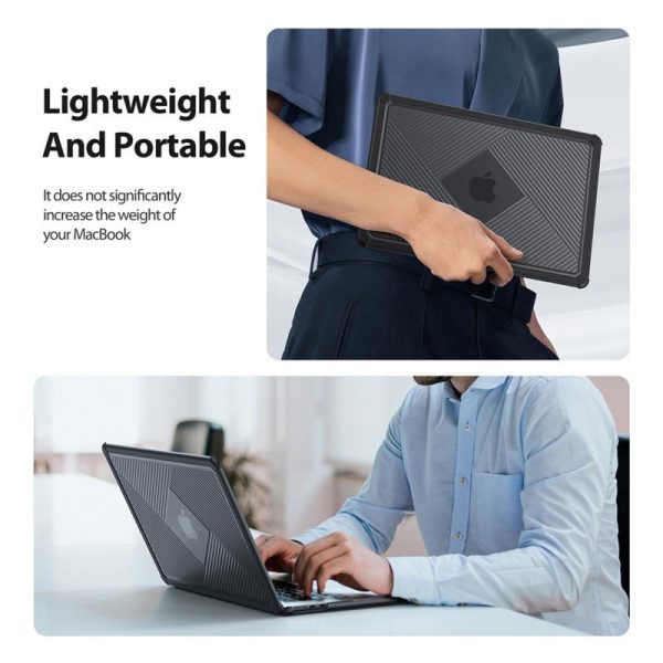Θήκη TPU Flip Shock Proof Dux Ducis LCGH Apple MacBook Air 15.3" (2023/2024) Μαύρο - Image 4
