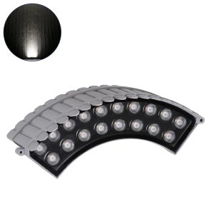TREELIGHT-JINA 90691 Κυρτή Μπάρα Φωτισμού Wall Washer για Φυτά – Δέντρα LED 18W 1710lm 10° DC 24V Αδιάβροχο IP67 Φυσικό Λευκό 4500K Dimmable – Γκρι Ανθρακί – Μ29 x Π11 x Υ10.5cm – 3 Χρόνια Εγγύηση