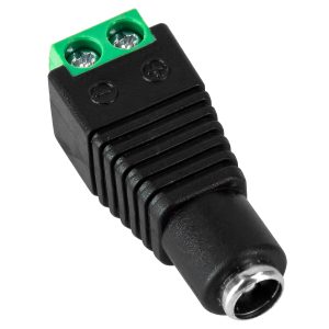 70703 Βύσμα Τροφοδοσίας DC Θηλυκό – Female Jack Connector σε Κλέμα 5.5 x 2.1mm