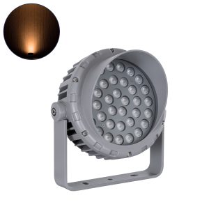 FLOOD-MENA 90337 Προβολέας Σποτ Wall Washer με Αντιθαμβωτική Γρίλια LED 36W 3060lm 30° AC 220-240V Αδιάβροχο IP67 Πορτοκαλί 2200K – Γκρι Ανθρακί – Μ23.5 x Π17.5 x Υ25.5cm – 3 Χρόνια Εγγύηση