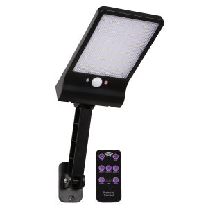 71465 Αυτόνομο Ηλιακό Φωτιστικό Τοίχου LED SMD 4.5W 550lm με Ενσωματωμένη Μπαταρία Li-ion 2200mAh – Φωτοβολταϊκό Πάνελ – Ρυθμιζόμενη Βάση Στήριξης – Αισθητήρα Ημέρας-Νύχτας PIR Αισθητήρα Κίνησης και Ασύρματο Χειριστήριο IR Αδιάβροχο IP56 CCT