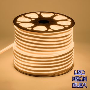 70572 OVALE 120° Degree Neon Flex Epistar LED SMD 2835 1m 12W/m 120LED/m 1080lm/m 120° DC 230V Αδιάβροχη IP68 Θερμό Λευκό 3000K Dimmable
