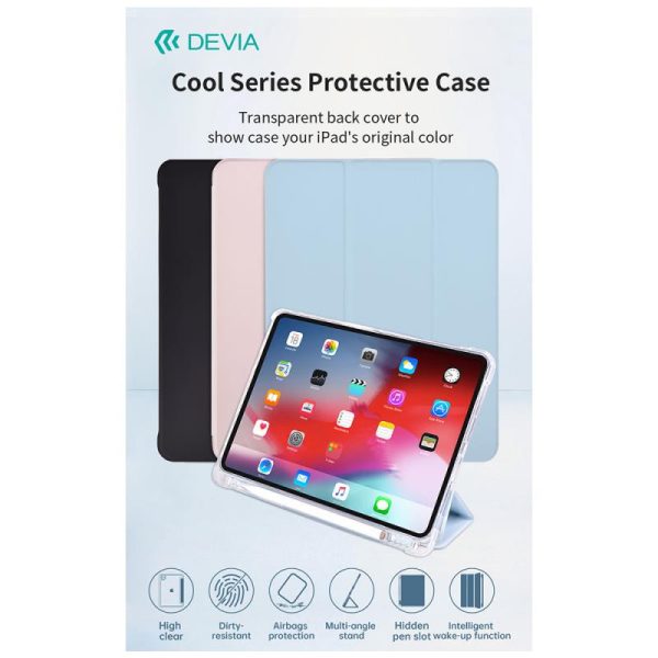 Θήκη Flip TPU Devia Apple iPad Pro 13 (2024) Cool Series Μαύρο - Image 2