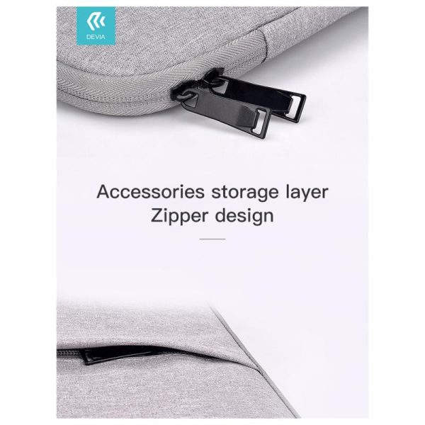 Θήκη Devia Justyle Business Inner MacBook Air 13.3"/ Pro 13.3"/ Pro 14.2" Μαύρο - Image 3