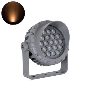 FLOOD-MENA 90336 Προβολέας Σποτ Wall Washer με Αντιθαμβωτική Γρίλια LED 24W 2040lm 30° AC 220-240V Αδιάβροχο IP67 Πορτοκαλί 2200K – Γκρι Ανθρακί – Μ19.5 x Π16 x Υ21cm – 3 Χρόνια Εγγύηση