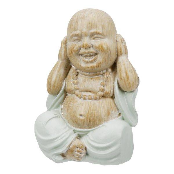 Φιγούρα Buddha "Meditation" Πολυρεζίνη Ecru PU 12 Pcs. Assorted 6x5x9.5cm - Image 3