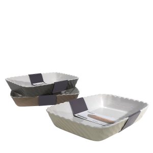 Ταψί Πυρέξ Ορθογώνιο Πορσελάνη 32.6×23.5×5.6cm Σε 3 Χρώματα