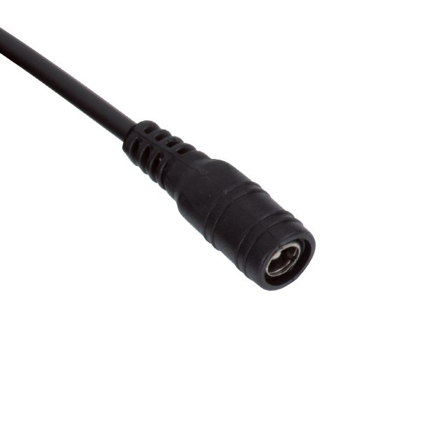 70748 Καλώδιο Τροφοδοσίας DC 2 Μέτρων από Female 2.1x5.5mm σε 2 x 0.3mm Ατερμάτιστο Καλώδιο Μ200 x Π1.1cm Μαύρο - Image 2