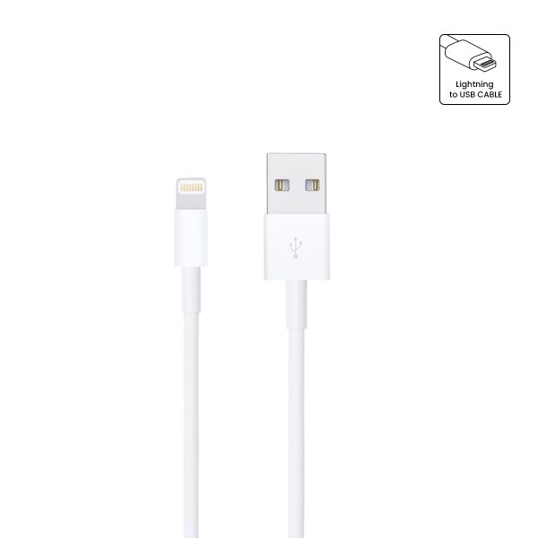 86090 Καλώδιο Φόρτισης Fast Charging Data iPhone 1M από Regular USB 2.0 σε 8 Pin Lightning Λευκό