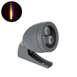 TREELIGHT-TREESPO 90467 Σποτ Φωτισμού για Φυτά – Δέντρα LED 6W 630lm 15° DC 24V Αδιάβροχο IP67 RGBW DMX512 Dimmable – Γκρι Ανθρακί – Μ6.6 x Π9 x Υ12cm – 3 Χρόνια Εγγύηση