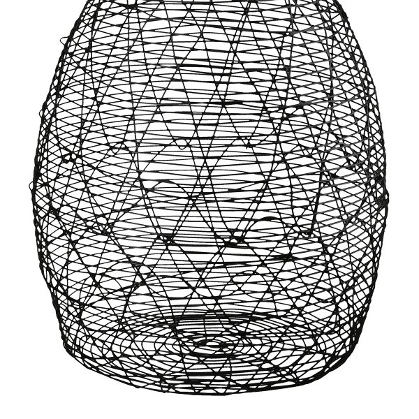 Βάζο Βολβώδες Μεταλλικό Μαύρο D17X26Cm D17X26Cm - Image 5