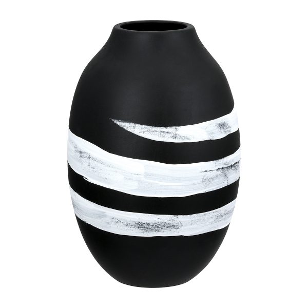 Βάζο Στρογγυλό Κεραμικό Μαύρο D14X21Cm D14X21Cm - Image 4
