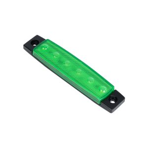 79902 Πλευρικά Φώτα Όγκου Φορτηγών LED 6xSMD2835 DC 10-30V 1.5W 100lm IP66 Πράσινο – Μ9.5 x W2 x H1.1cm
