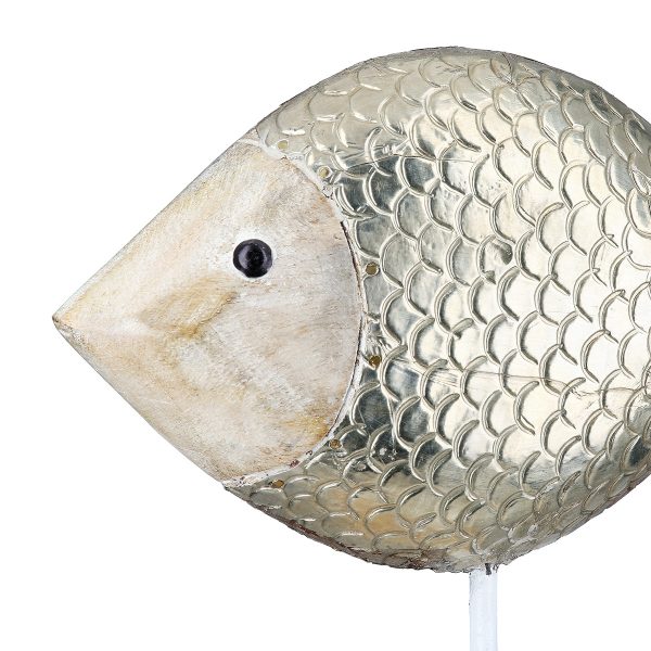Stand Relief Fish Mango Wood Φυσικά Χρώματα 21X7X25Cm 21X7X25Cm - Image 5