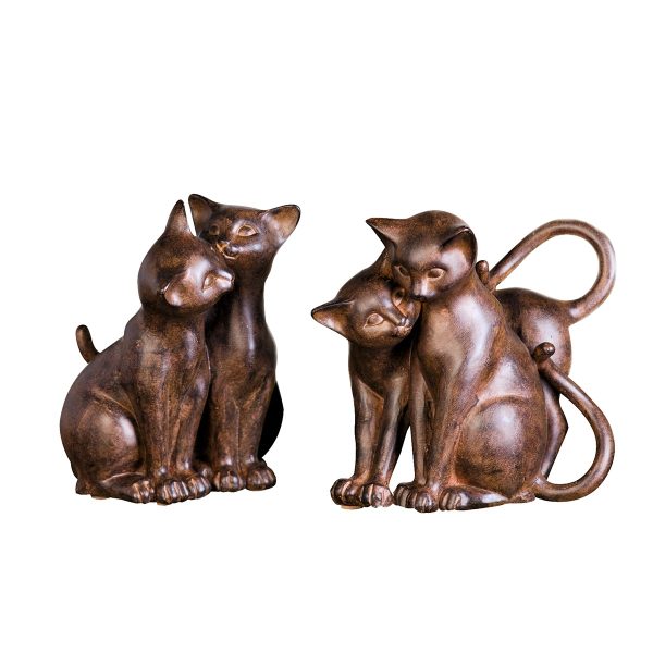 Φιγούρα Cat Πολυρεζίνη Brown PU Pcs. Assorted H. 18 cm - Image 2