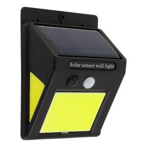 71496 Αυτόνομο Ηλιακό Φωτιστικό LED COB 12W 1200lm με Ενσωματωμένη Μπαταρία 1200mAh – Φωτοβολταϊκό Πάνελ με Αισθητήρα Ημέρας-Νύχτας και PIR Αισθητήρα Κίνησης Αδιάβροχο IP65 Ψυχρό Λευκό 6000K