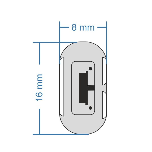 70490 DOUBLE-SIDED 120°+120° Degree Neon Flex Epistar LED SMD 2835 1m 12W/m 120LED/m 1320lm/m 120°+120° DC 230V Αδιάβροχη IP68 Ψυχρό Λευκό 6000K Dimmable - Image 5