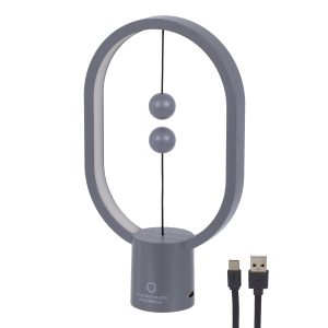 76545 Επιτραπέζιο Φωτιστικό Πορτατίφ LED 15W 1500lm 360° DC 5V IP20 Θερμό Λευκό 2700K Γκρι & Λευκό Πλαστικό – Μ14 x Π5.5 x Υ24.8cm – 2 Xρόνια Εγγύηση