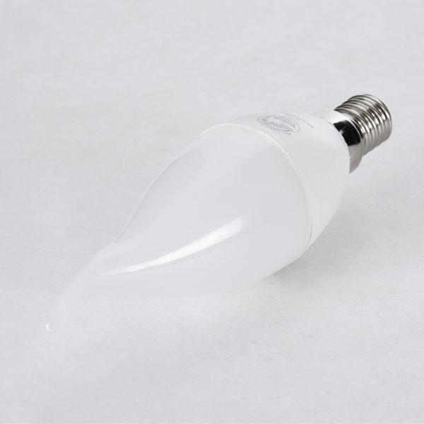 60008 Λάμπα LED E14 C37T Κεράκι 6W 564lm 260° AC 220-240V IP20 Φ3.7 x Υ12.5cm Θερμό Λευκό 2700K - 3 Years Warranty - Image 2