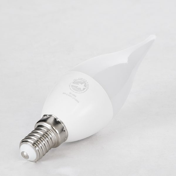 60008 Λάμπα LED E14 C37T Κεράκι 6W 564lm 260° AC 220-240V IP20 Φ3.7 x Υ12.5cm Θερμό Λευκό 2700K - 3 Years Warranty - Image 3