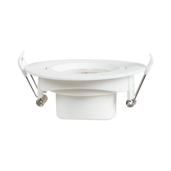 DE VALERA 60184 Χωνευτό Κινούμενο Downlight Σποτ LED 5W 470lm 60° AC 220-240V IP20 Θερμό Λευκό 2700K - Bridgelux SMD Chip & TÜV SÜD Driver - Λευκό Ματ - Μ9 x Π9 x Υ4cm / Q8cm - 3 Χρόνια Εγγύηση - Image 5