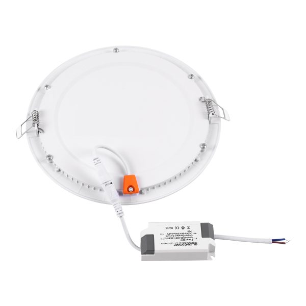 60189 Χωνευτό LED Panel Φ22cm 20W 2120lm 120° AC 220-240V IP20 Φ22.2 x Υ1.9cm Φυσικό Λευκό 4500K - 3 Years Warranty - Image 5