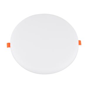 60193 Χωνευτό LED Panel FrameLess Φ22cm 33W 3393lm 180° AC 220-240V IP20 με Σύστημα Ρυθμιζόμενης Τρύπας Κοπής από 3.5εκ έως 20.5εκ – Φ22.2 x Υ2cm Θερμό Λευκό 2700K – 3 Years Warranty