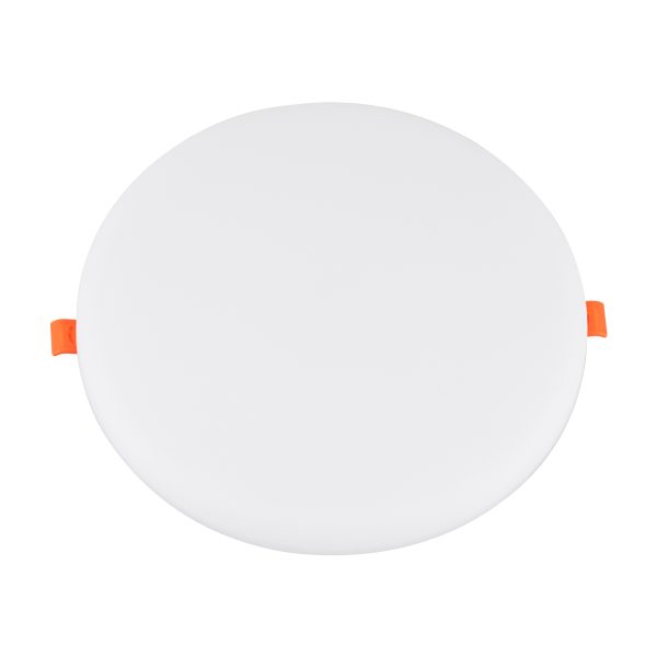60193 Χωνευτό LED Panel FrameLess Φ22cm 33W 3393lm 180° AC 220-240V IP20 με Σύστημα Ρυθμιζόμενης Τρύπας Κοπής από 3.5εκ έως 20.5εκ - Φ22.2 x Υ2cm Θερμό Λευκό 2700K - 3 Years Warranty - Image 2
