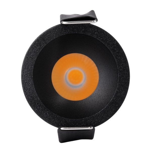 MICRO-S 60239 Χωνευτό LED Spot Downlight TrimLess Φ4cm 5W 625lm 38° AC 220-240V IP20 Φ4 x Υ5.9cm - Στρόγγυλο - Μαύρο - Θερμό Λευκό 2700K - Bridgelux COB - 5 Years Warranty - Image 5