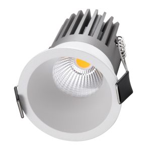 MICRO-B 60242 Χωνευτό LED Spot Downlight TrimLess Φ6cm 7W 910lm 38° AC 220-240V IP20 Φ6 x Υ7.8cm – Στρόγγυλο – Λευκό – Φυσικό Λευκό 4500K – Bridgelux COB – 5 Years Warranty