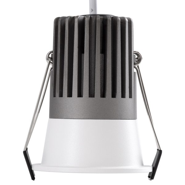 MICRO-B 60242 Χωνευτό LED Spot Downlight TrimLess Φ6cm 7W 910lm 38° AC 220-240V IP20 Φ6 x Υ7.8cm - Στρόγγυλο - Λευκό - Φυσικό Λευκό 4500K - Bridgelux COB - 5 Years Warranty - Image 4