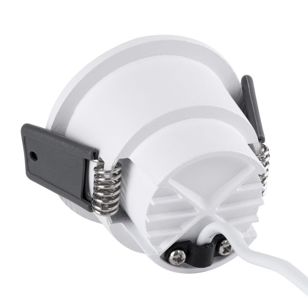 PLUTO-S 60248 Χωνευτό LED Spot Downlight TrimLess Φ6.4cm 7W 910lm 38° AC 220-240V IP20 Φ6.4 x Υ4.9cm - Στρόγγυλο - Λευκό & Anti-Glare HoneyComb - Φυσικό Λευκό 4500K - Bridgelux COB - 5 Years Warranty - Image 3