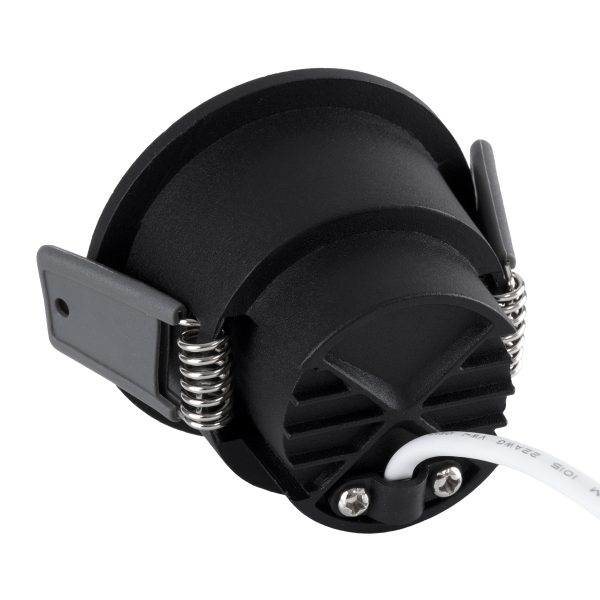PLUTO-S 60250 Χωνευτό LED Spot Downlight TrimLess Φ6.4cm 7W 910lm 38° AC 220-240V IP20 Φ6.4 x Υ4.9cm - Στρόγγυλο - Μαύρο & Anti-Glare HoneyComb - Φυσικό Λευκό 4500K - Bridgelux COB - 5 Years Warranty - Image 3