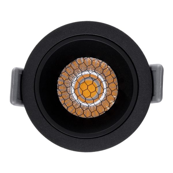 PLUTO-S 60250 Χωνευτό LED Spot Downlight TrimLess Φ6.4cm 7W 910lm 38° AC 220-240V IP20 Φ6.4 x Υ4.9cm - Στρόγγυλο - Μαύρο & Anti-Glare HoneyComb - Φυσικό Λευκό 4500K - Bridgelux COB - 5 Years Warranty - Image 5