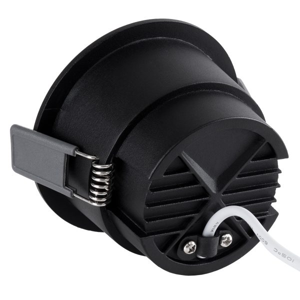 PLUTO-M 60256 Χωνευτό LED Spot Downlight TrimLess Φ8.4cm 10W 1300lm 38° AC 220-240V IP20 Φ8.4 x Υ5.9cm - Στρόγγυλο - Μαύρο & Anti-Glare HoneyComb - Φυσικό Λευκό 4500K - Bridgelux COB - 5 Years Warranty - Image 3