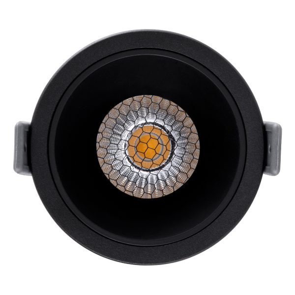 PLUTO-M 60256 Χωνευτό LED Spot Downlight TrimLess Φ8.4cm 10W 1300lm 38° AC 220-240V IP20 Φ8.4 x Υ5.9cm - Στρόγγυλο - Μαύρο & Anti-Glare HoneyComb - Φυσικό Λευκό 4500K - Bridgelux COB - 5 Years Warranty - Image 5