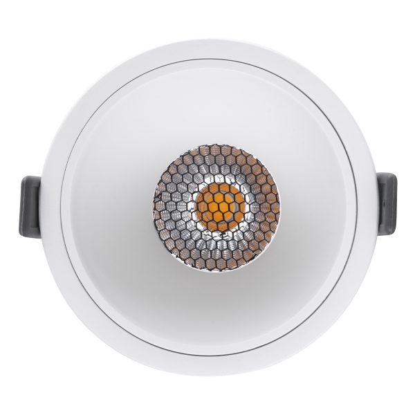 PLUTO-B 60260 Χωνευτό LED Spot Downlight TrimLess Φ10.4cm 15W 1950lm 38° AC 220-240V IP20 Φ10.4 x Υ6.5cm - Στρόγγυλο - Λευκό & Anti-Glare HoneyComb - Φυσικό Λευκό 4500K - Bridgelux COB - 5 Years Warranty - Image 5