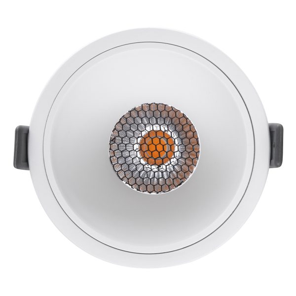 PLUTO-B 60261 Χωνευτό LED Spot Downlight TrimLess Φ10.4cm 15W 1875lm 38° AC 220-240V IP20 Φ10.4 x Υ6.5cm - Στρόγγυλο - Λευκό & Anti-Glare HoneyComb - Θερμό Λευκό 2700K - Bridgelux COB - 5 Years Warranty - Image 5