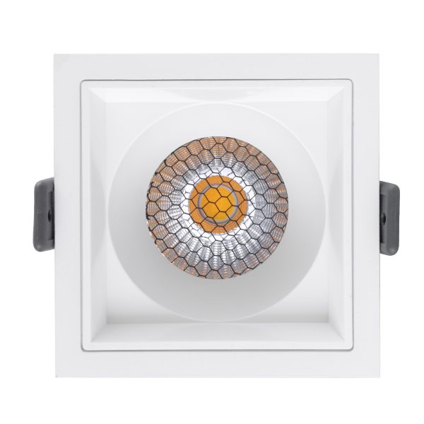 PLUTO-M 60272 Χωνευτό LED Spot Downlight TrimLess Μ8.4xΠ8.4cm 10W 1300lm 38° AC 220-240V IP20 Μ8.4 x Π8.4 x Υ5.9cm - Τετράγωνο - Λευκό & Anti-Glare HoneyComb - Φυσικό Λευκό 4500K - Bridgelux COB - 5 Years Warranty - Image 5