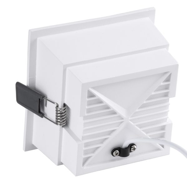 PLUTO-B 60276 Χωνευτό LED Spot Downlight TrimLess Μ10.4xΠ10.4cm 15W 1950lm 38° AC 220-240V IP20 Μ10.4 x Π10.4 x Υ6.5cm - Τετράγωνο - Λευκό με Μαύρο Κάτοπτρο & Anti-Glare HoneyComb - Φυσικό Λευκό 4500K - Bridgelux COB - 5 Years Warranty - Image 3