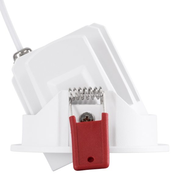 LEO-R 60285 Χωνευτό LED Spot Downlight TrimLess Φ8.5cm 10W 1250lm 38° AC 220-240V IP20 Φ8.5 x Υ6.6cm - Στρόγγυλο - Κινούμενο - Λευκό & Anti-Glare HoneyComb - Θερμό Λευκό 2700K - Bridgelux COB - 5 Years Warranty - Image 5