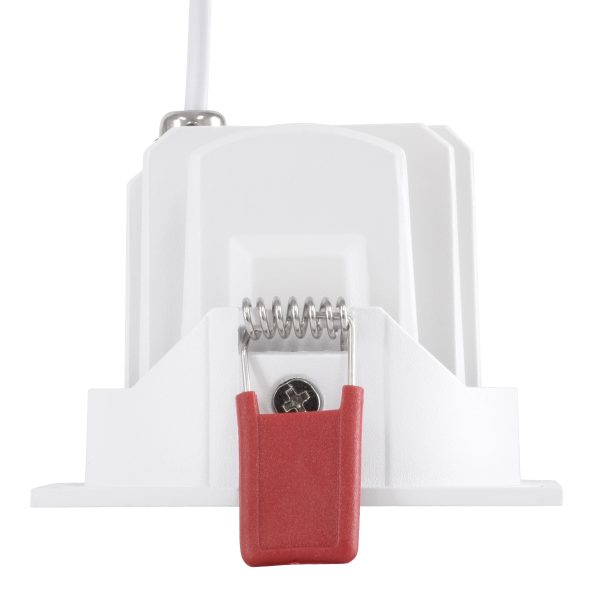 LEO-SQ 60290 Χωνευτό LED Spot Downlight TrimLess Μ8.5xΠ8.5cm 10W 1300lm 38° AC 220-240V IP20 Μ8.5 x Π8.5 x Υ6.6cm - Τετράγωνο - Κινούμενο - Λευκό & Anti-Glare HoneyComb - Φυσικό Λευκό 4500K - Bridgelux COB - 5 Years Warranty - Image 4