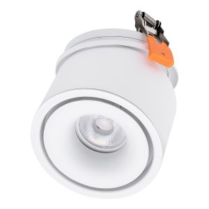 OMEGA-R 60295 Χωνευτό LED Spot Downlight TrimLess Φ10cm 12W 1500lm 36° AC 220-240V IP20 Φ10 x Υ8.2cm – Στρόγγυλο – Λευκό – Θερμό Λευκό 2700K – Bridgelux COB – 5 Years Warranty